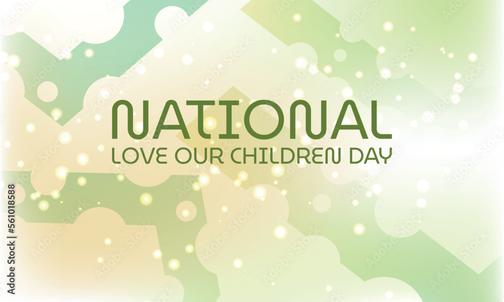 Fototapeta premium National Love Our Children Day. Design suitable for greeting card poster and banner