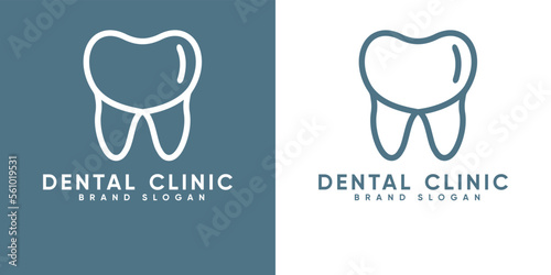 Dental clinic with modern style premium vector