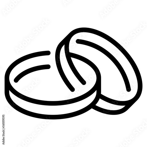 engagement ring outline icon