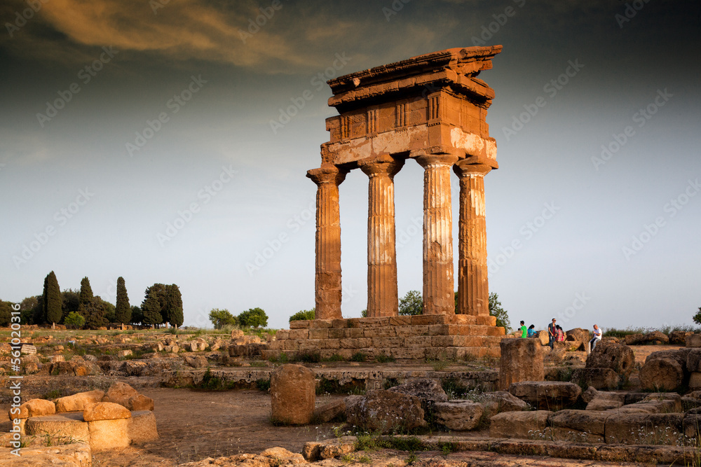 Agrigento. Tempio dei Dioscuri. Valle dei templi