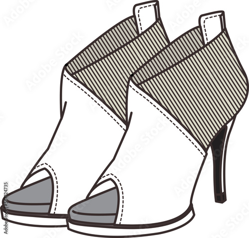 illutration vector drawings shoes clothing clothes boot sneakers sandals heeled shoes stilettos