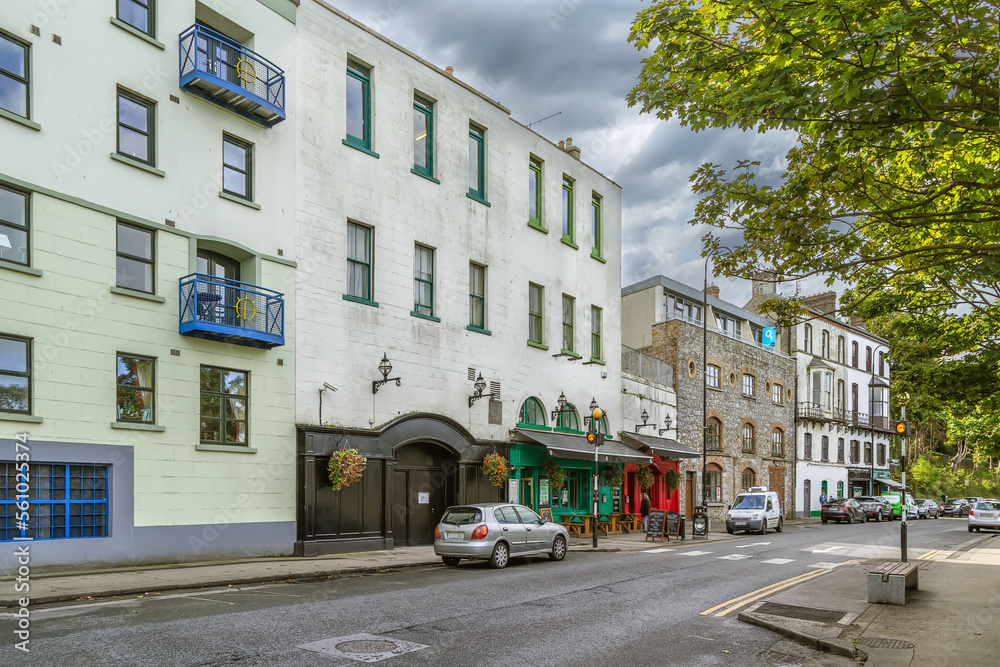 Fototapeta premium Street in Howth, Dublin, Ireland