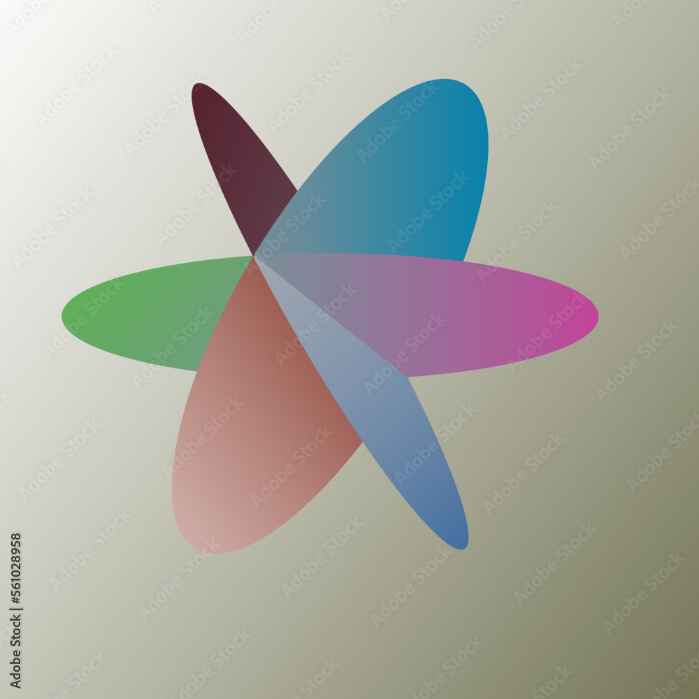 Colorful abstract 3d logo design Colorful abstract 3d logo design