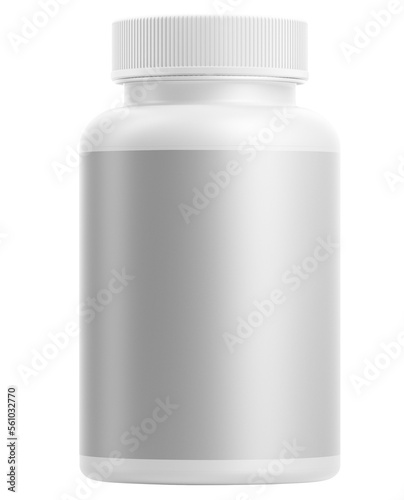 white medicine bottle