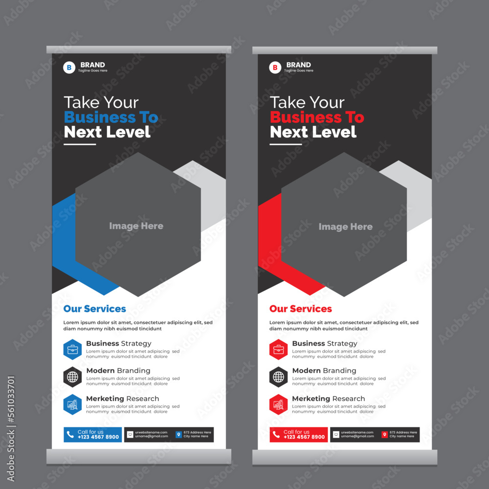 Corporate Roll-up Banner Design Template