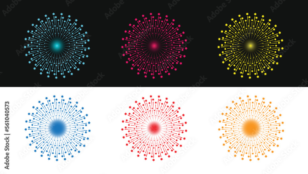 Fireworks Celebration Design Elements for making lighting designs vectors & illustrations 4 Fireworks Celebration Design Elements for making lighting designs vectors & illustrations 4