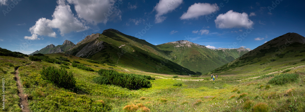 Naklejka premium Panorama, Tatry Bielskie, Szalony Wierch, Słowacja