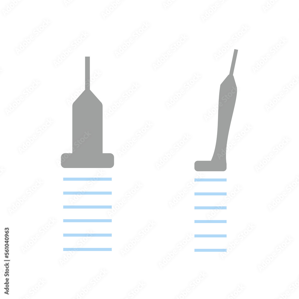 Infographic of Ultrasound Transducer Including Linear Probe and Hockey Stick Probe for Musculoskeletal System Scan Infographic of Ultrasound Transducer Including Linear Probe and Hockey Stick Probe for Musculoskeletal System Scan
