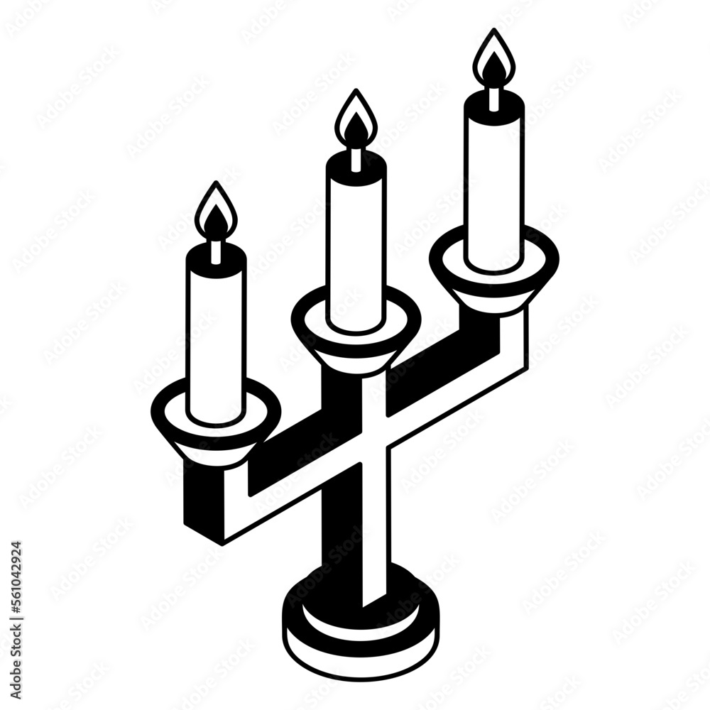 Metal Candle Stand Holder isometric Concept, candlestick Vector Icon Design, Interior design Symbol, Home Office decoration Sign, Residential and Commercial Decor Elements stock illustration Metal Candle Stand Holder isometric Concept, candlestick Vector Icon Design, Interior design Symbol, Home Office decoration Sign, Residential and Commercial Decor Elements stock illustration