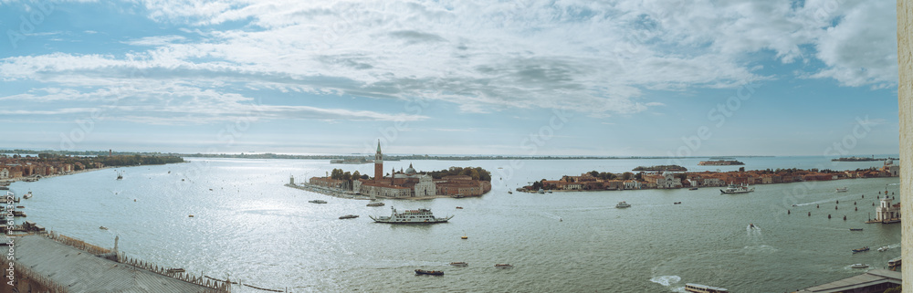 Panorama view of Venice Italy