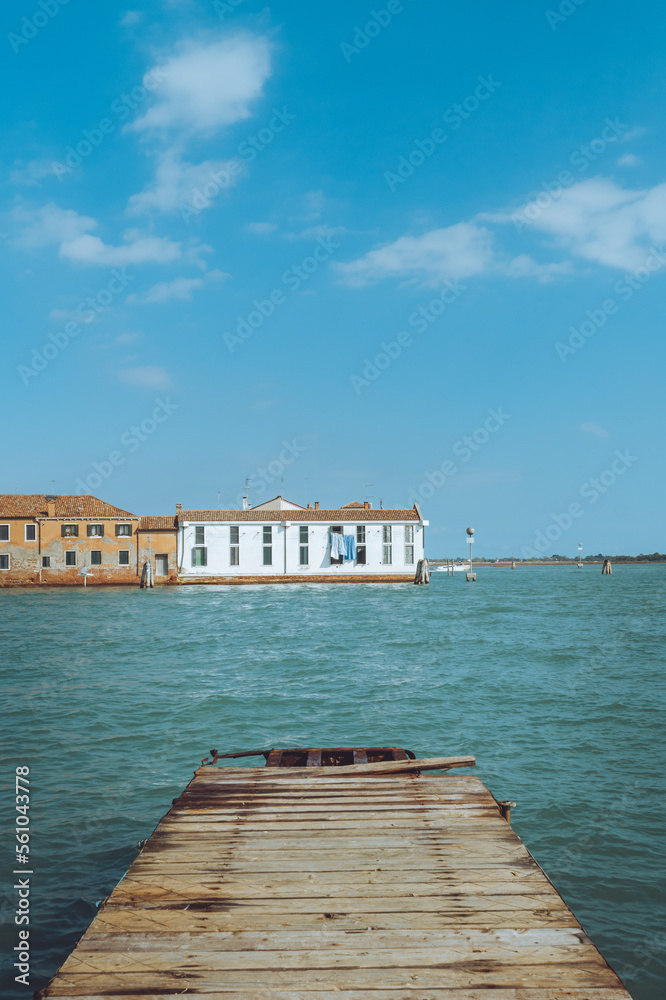 Murano to Burano Boat View Venice Italy