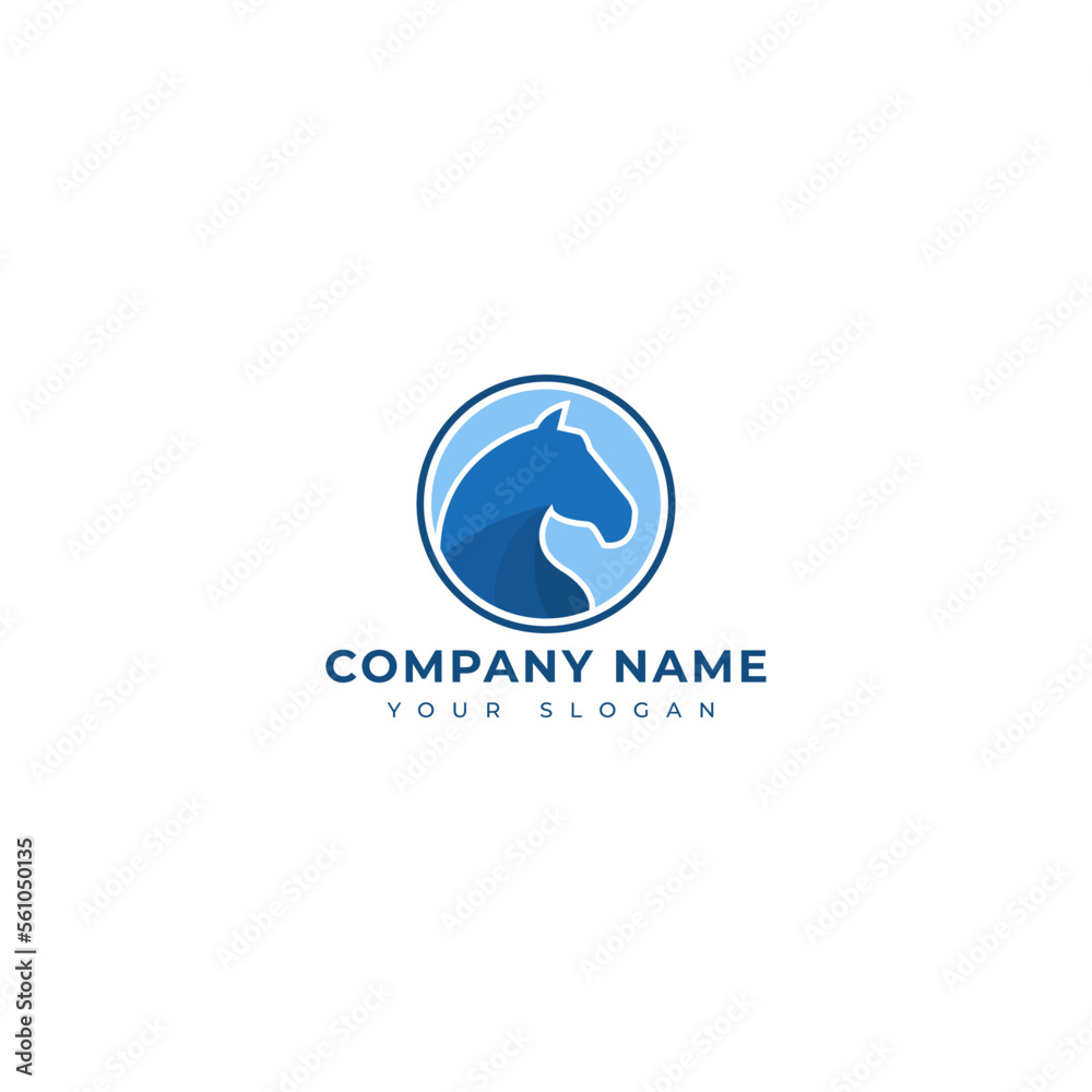 Stallion logo vector design template Stallion logo vector design template