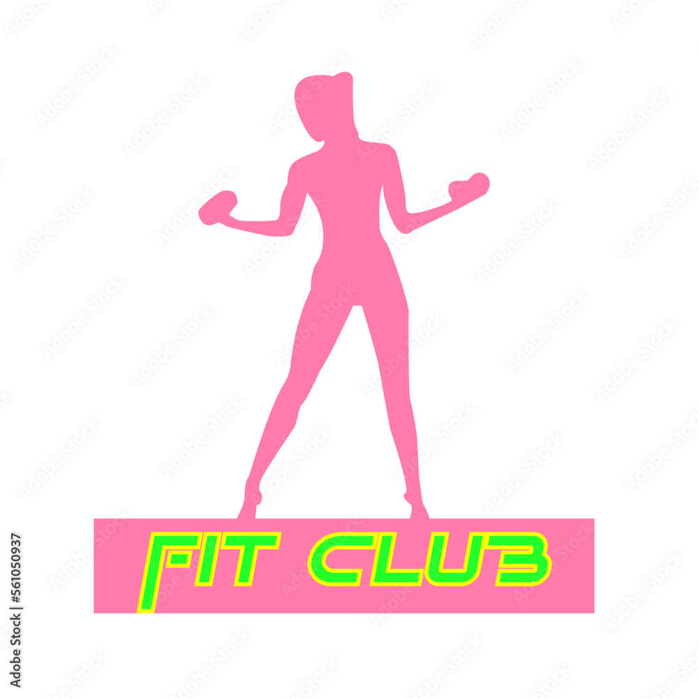 free vector Fitness club logo design free vector Fitness club logo design