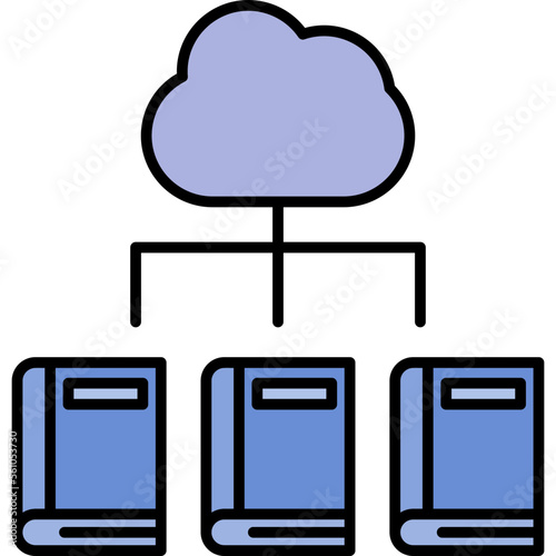 Digital Library Icon