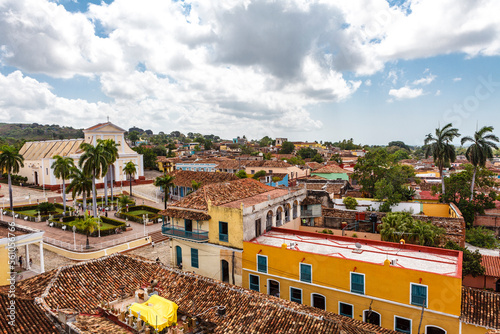 Photography Panoramic view of the historical center of the Unesco Heritage Site Trinidad, Cu