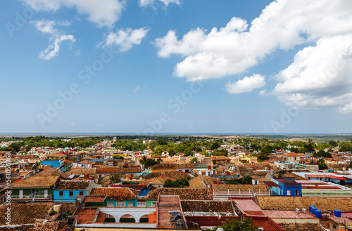 Panoramic view of the historical center of the Unesco Heritage Site Trinidad, Cuba, Caribbean