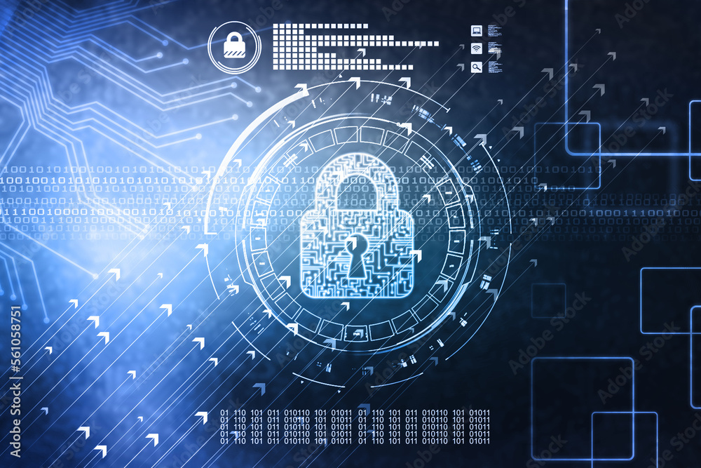 2d illustration Safety concept: Closed Padlock on digital background
2d illustration Safety concept: Closed Padlock on digital background