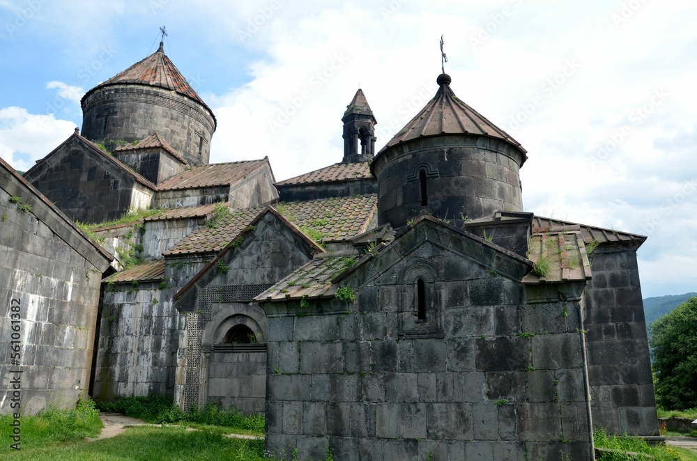 beautiful view on the old walls of Haghpat monastery, Armenia
