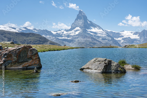 Matterhorn with Stellisee, Zermatt,  Switzerland