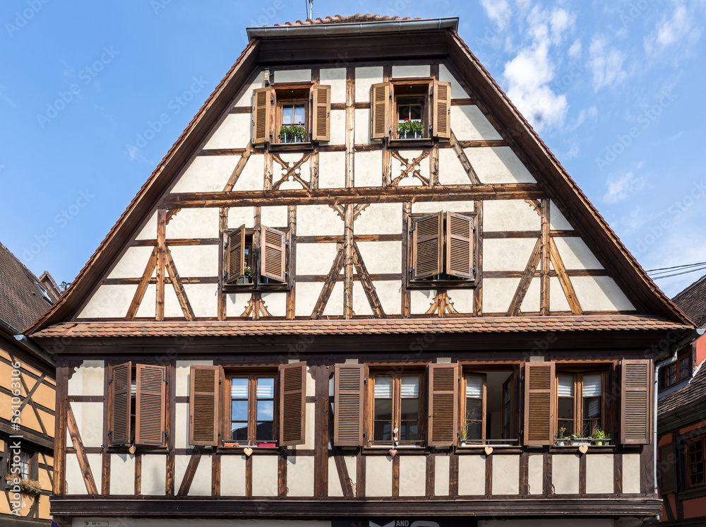Half-timbered houses in Obernai, Alsace, France Half-timbered houses in Obernai, Alsace, France
