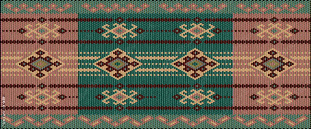 seamless knitted pattern with deers