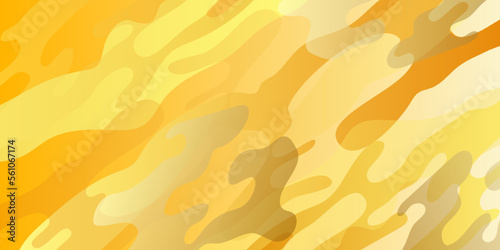 Impressionism. Abstract painting in the style of impressionism. Vector illustration in yellow colors