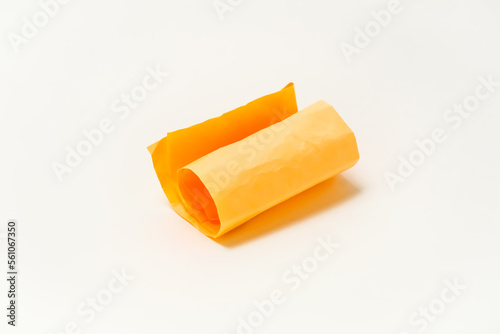 piece of rolled color paper