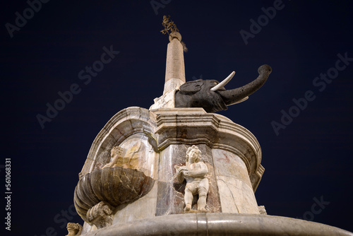 The Fontana dell'Elefante in Piazza del Duomo