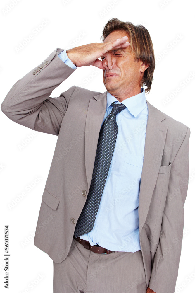 Businessman, holding nose and disgust for bad smell, odor or breath against white studio background. Isolated man wearing suit with disgusted expression for stink, scent or aroma on white background Businessman, holding nose and disgust for bad smell, odor or breath against white studio background. Isolated man wearing suit with disgusted expression for stink, scent or aroma on white background