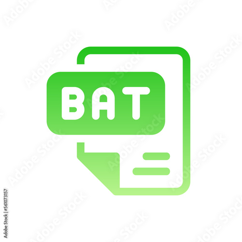 batch flat gradient icon