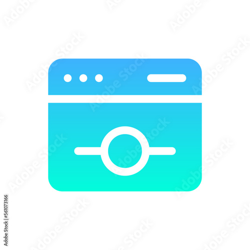 commit flat gradient icon