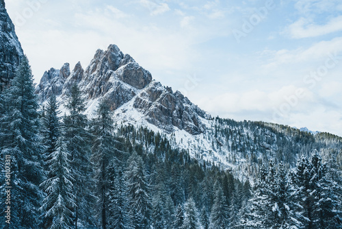 Panoramic View in the Dolomites South Tyrol Italy Tre Cime di Lavaredo