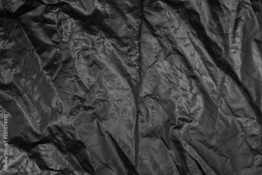 Fototapeta premium plastic bag texture black garbage trash 
