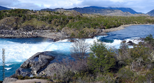 Confluence of the Baker and Neff rivers, Carretera Austral, Chile photo