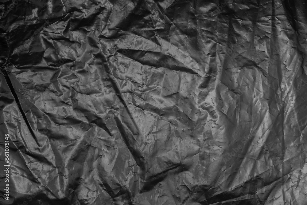 Fototapeta premium plastic bag texture black garbage trash 