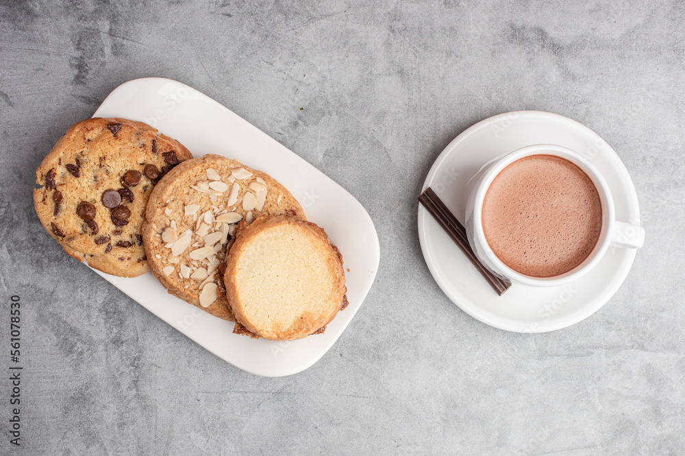 Cookies and hot chocolate