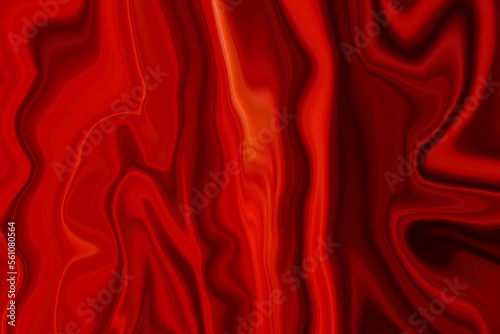 Red silk background with red swirl wave lines, acrylic ink effect red liquid marble texture with wavy lines, wave line background for any design and decoration. 