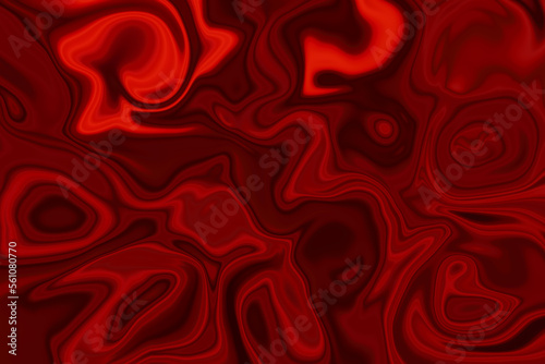 Red silk background with red swirl wave lines  acrylic ink effect red liquid marble texture with wavy lines  wave line background for any design and decoration. 