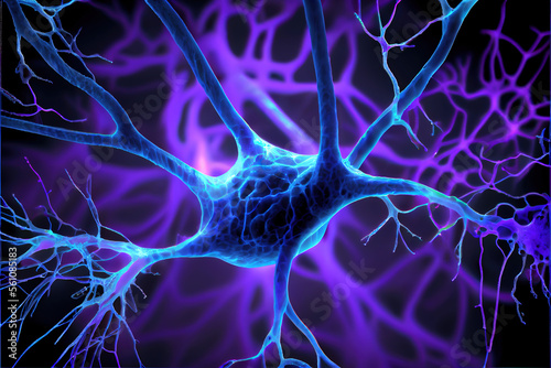 Neurons cells concept, generative AI