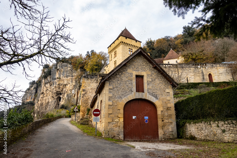 La Roque Gageac old medieval town, Perigord Noir in Dordogne France. La Roque Gageac old medieval town, Perigord Noir in Dordogne France.