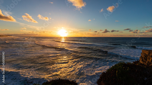 The first set of photos in 2023  evening and sunset at Praia do Magoito with spectacular scenery  wonderful weather and incredible colors