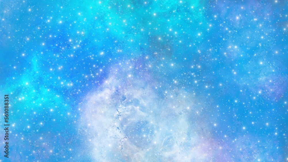 Sky background material neon nebula fairy tale. Dreamy night with magic lights stars and fantasy hand-drawn cosmic texture illustration Sky background material neon nebula fairy tale. Dreamy night with magic lights stars and fantasy hand-drawn cosmic texture illustration