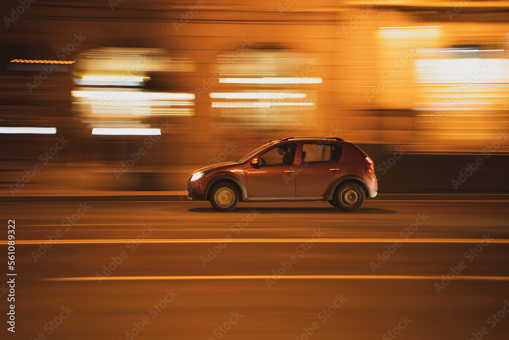 fast moving car fast moving car