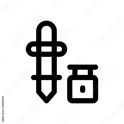 pipette line icon