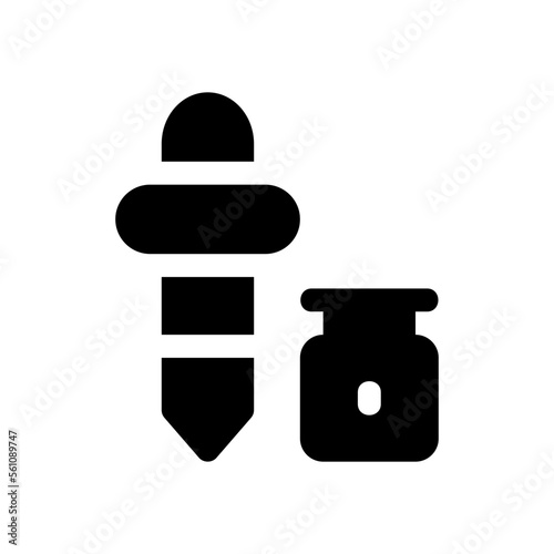 pipette glyph icon