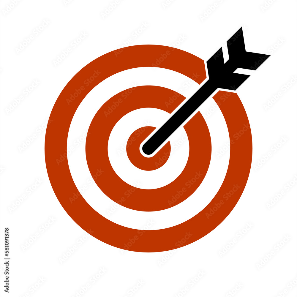 Target icon vector for web, computer and mobile app Target icon vector for web, computer and mobile app