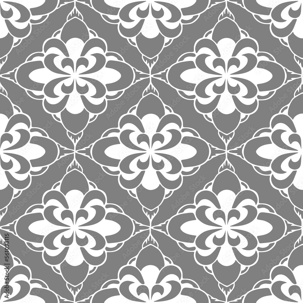 seamless tile pattern of abstract geometric white elements on a gray background, texture, design seamless tile pattern of abstract geometric white elements on a gray background, texture, design