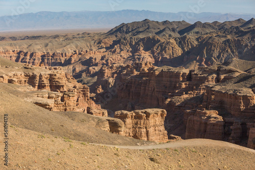 Charynsky canyon rocky landscape. Kazakhstan