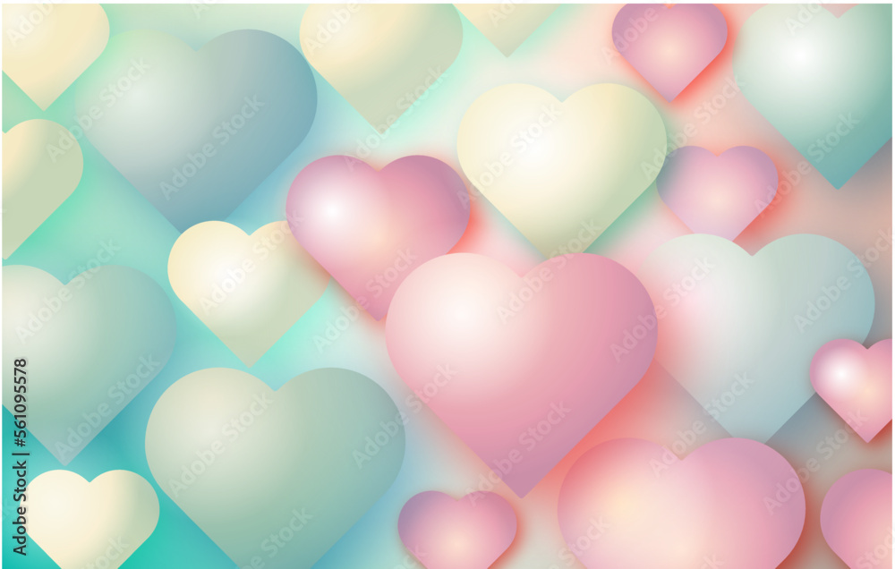 Colorido amor patrón ornamental con corazones. Seamless doodle background. 100% vector editable.