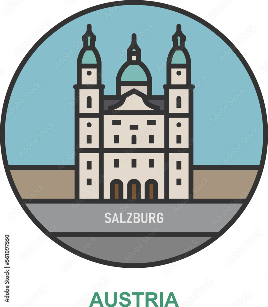 Salzburg. Cities and towns in Austria Salzburg. Cities and towns in Austria